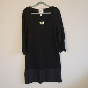 NWT Nurture black wool blend swing dress, size large